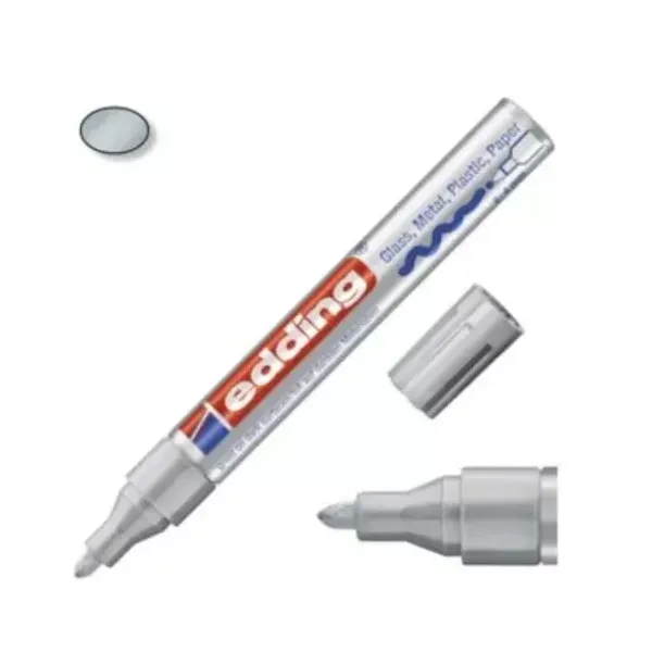 Marcador Edding 8200 para juntas para red.4 mmplata