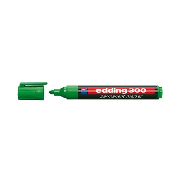 Marcador Edding e 300 permanente para red.3 mmverde