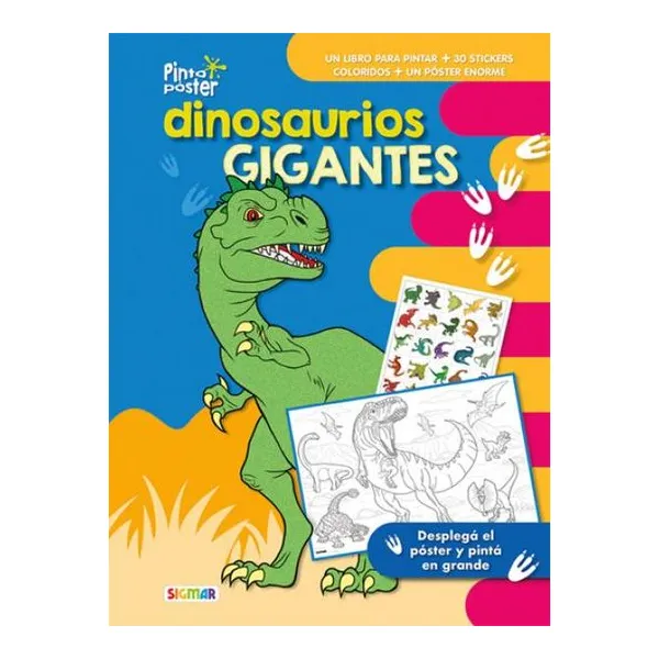 Dinosaurios gigantes - Pinto póster