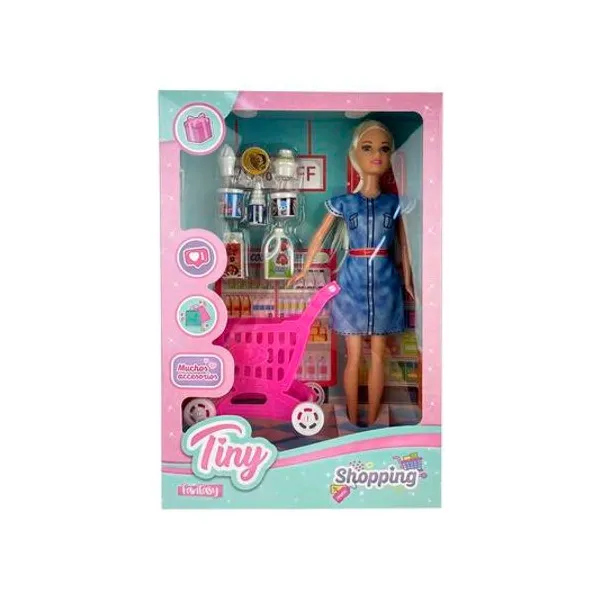 Muñeca Tiny shopping en caja 32x21x7 cm