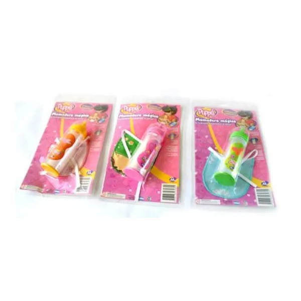 Mamadera mágica con babero bl.