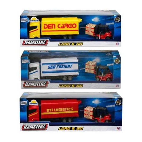 Teamsterz camión logistico con montacarga metal street kingz 20 cm