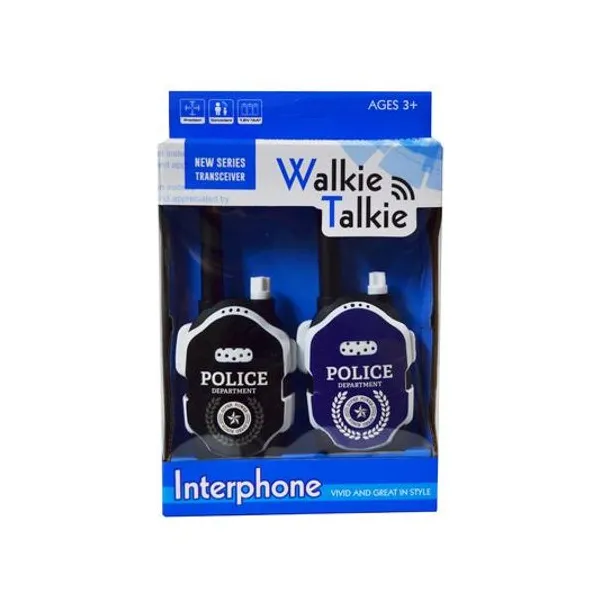 Walkie talkie policia x2 unidades en caja 16.5x25.5x4.5 cm