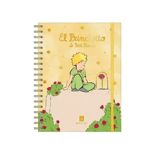 Cuaderno espiral a5 rozini el principito legado t/dura 90 hjs.raya