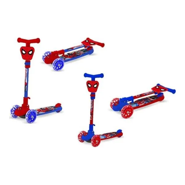 Monopatin plegable Spiderman 74x51x13 cm (hasta 35 kg)