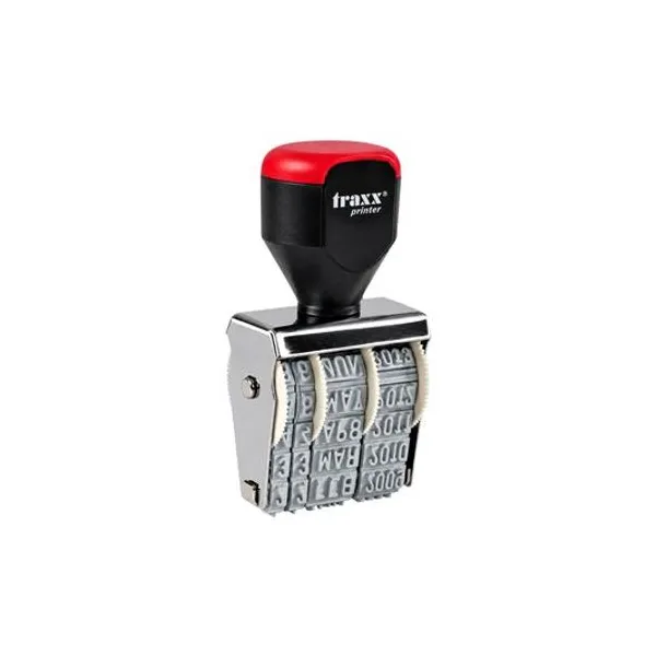 Sello fechador manual formato europeo 3 mm traxx