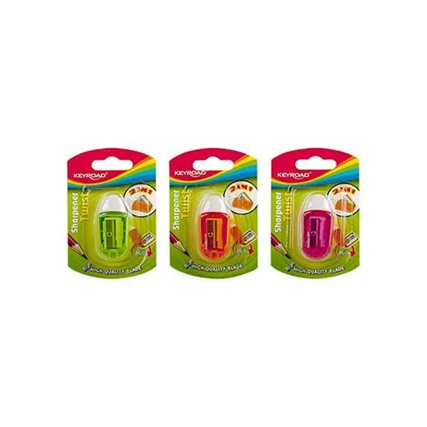 Sacapunta/goma Keyroad twist x1 unidad en blister