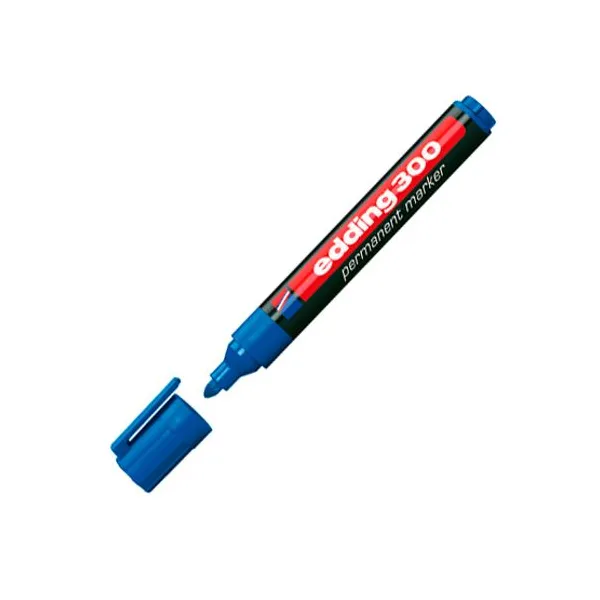 Marcador Edding e 300 permanente para red.3 mmazul