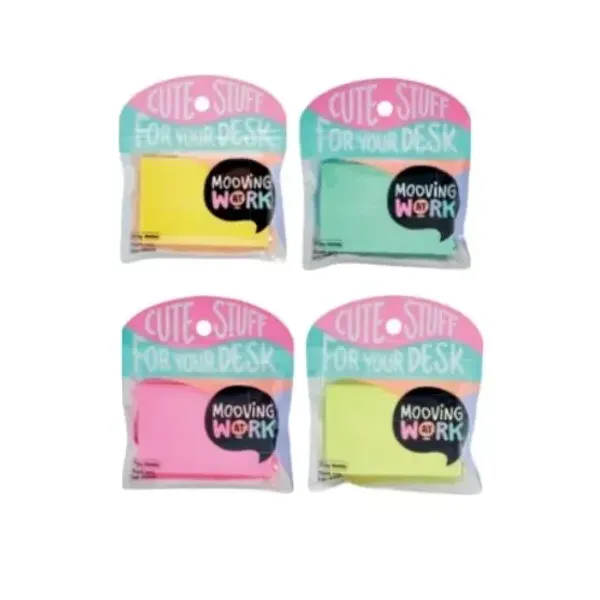Notas adhesivas Mooving maw neon 50x75 mmx 100 hjs.