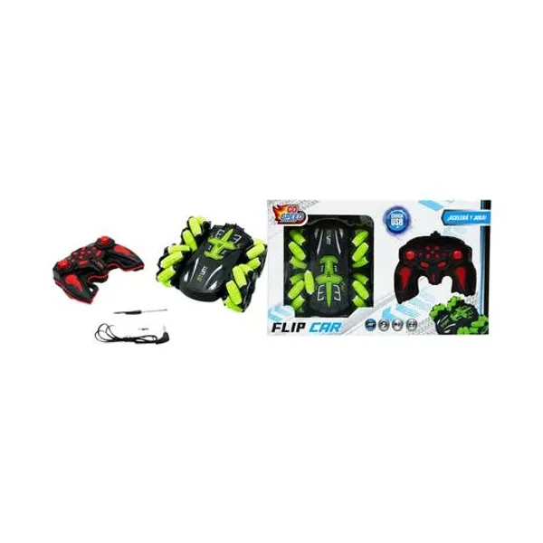 Super auto 360° a radio control go speed carga usb en caja 39x22x8 cm colores surtidos
