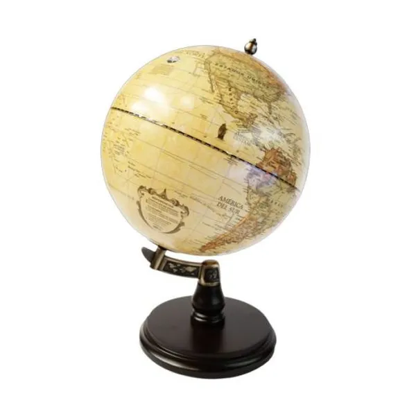 Globo terraqueo 30 cm ø base de madera