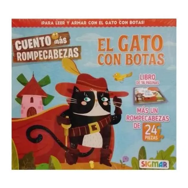 El gato con botas - cuento más rompecabezas