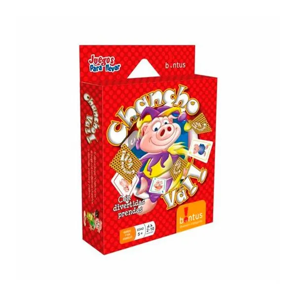 Juego de carta chancho va en caja 13.5x18.5 cm