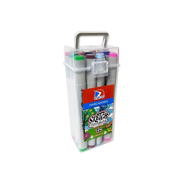 Marcador doble punta sketch caja x12 Ezco