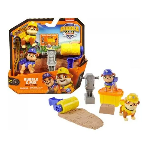 Paw Patrol rubble & crew -playset para construir, moldear y crear playset