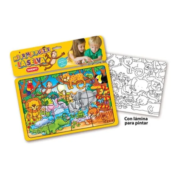Puzzle la selva 8 piezas