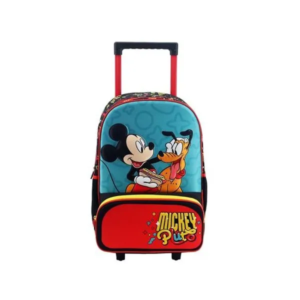 Mochila 16" con carro Disney mickey