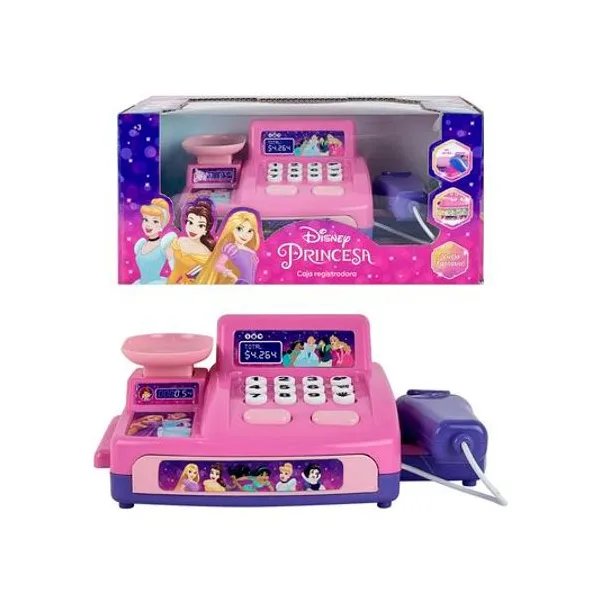 Caja registradora princesas en caja 27x16x13 cm