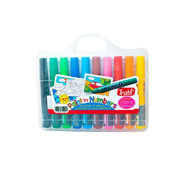 Set didáctico trabi valija pinta por números