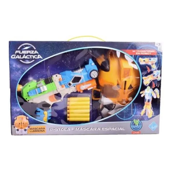 Mascara y arma transformable