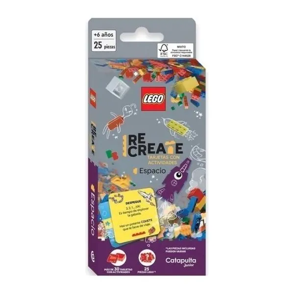 Lego recreate tarjetas con actividades: espacio
