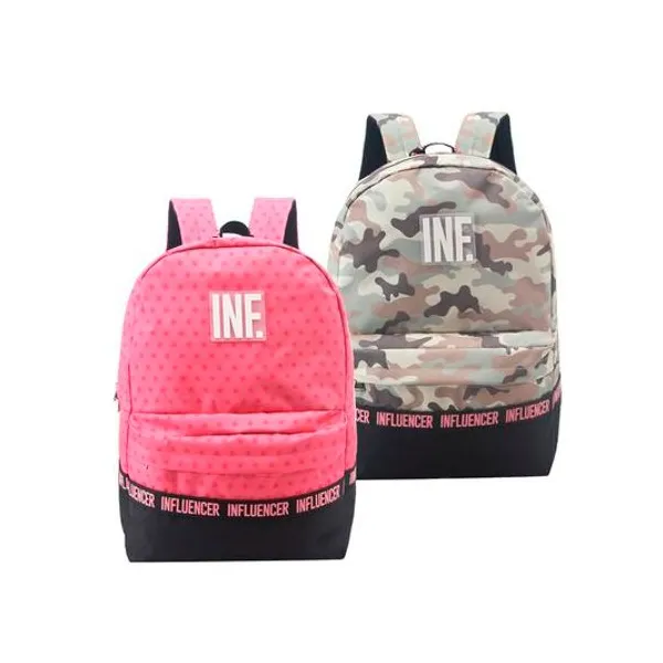 Mochila 17" espalda estampada x1 influencer