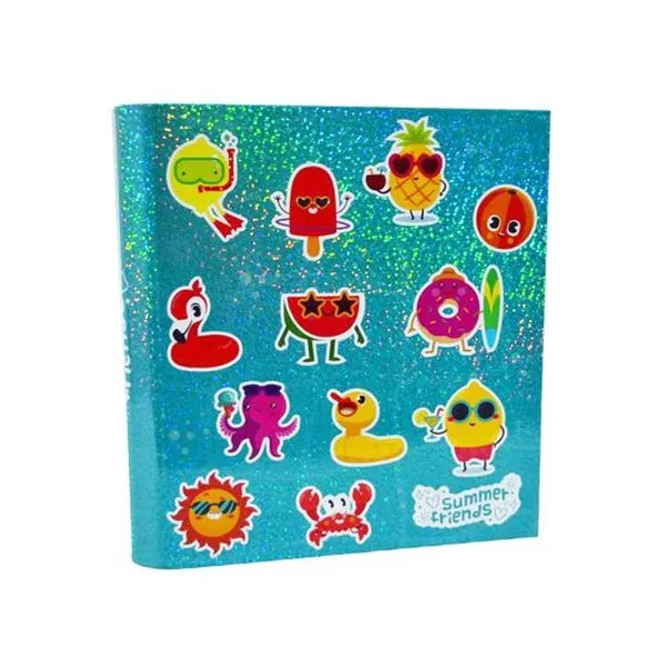 Carpeta carta 3x40 summer friends hologlitter x unidad modelos surtidos rexon