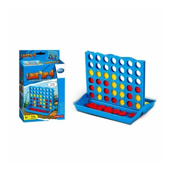 Juego de mesa 4 en linea en caja 15x19.5x4.5 cm