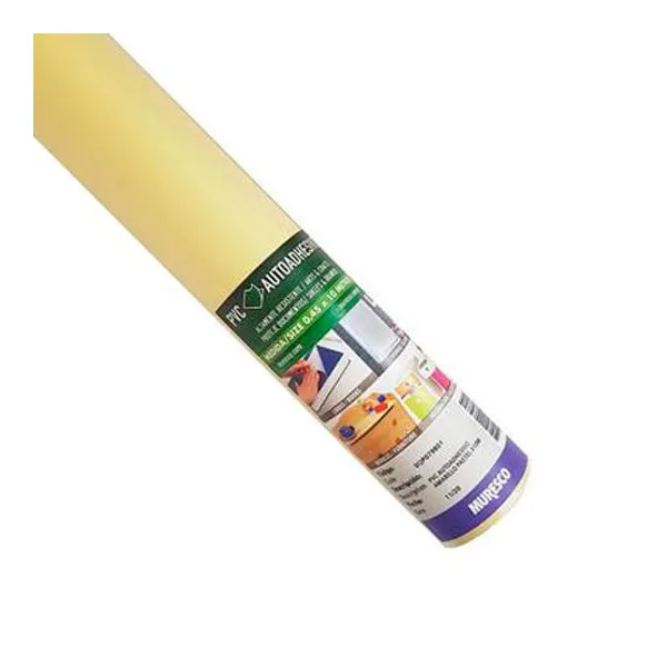 Rollo contac Muresco pastel amarillo 0,45 x2 mts
