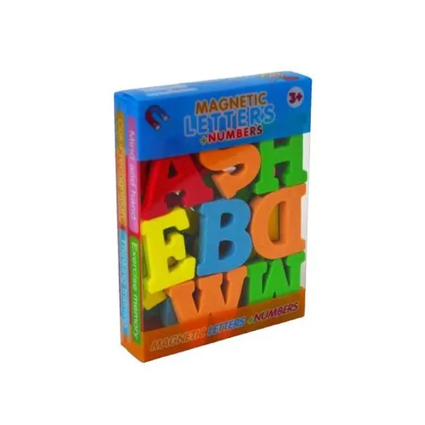 Set de letras mayusculas magneticas 3.5 cm 26 piezas en caja 9x12x2 cm