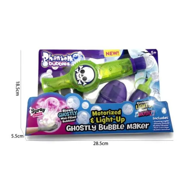 Burbujero fantasmal, con efectos de luz y sonido