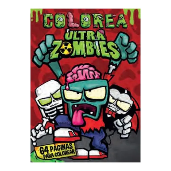 Ultra zombies a colorear rojo! 64 pág.