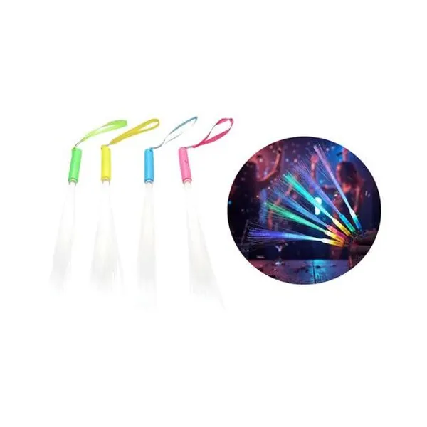 Vara luminosa led fibra optica 26 cm x1 colores surtidos