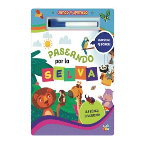 Juego y aprendo. paseando por la selva (marcador que escribe y borra)