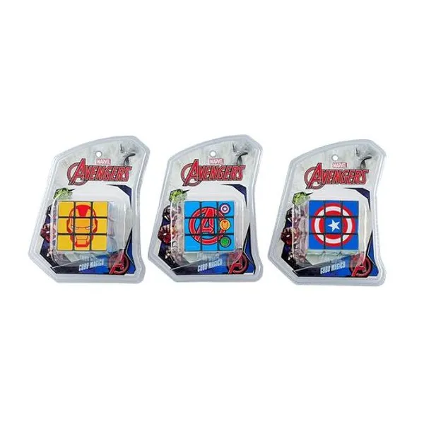 Cubo mágico Avengers 5x5x5 cm en blister 13x16 cm x unidad modelos surtidos