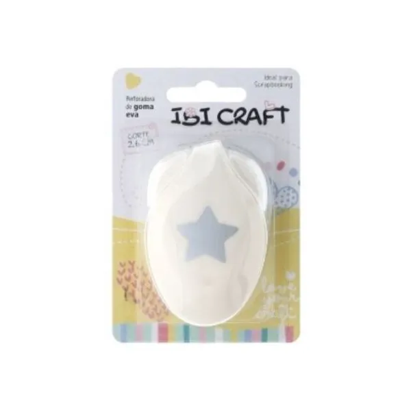 Perforadora artistica para goma eva ibi craft 25 mmestrella