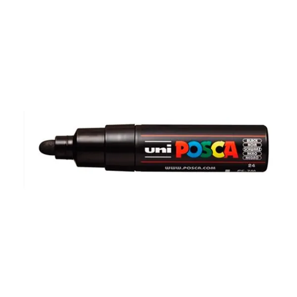 Marcador Uni posca al agua para extra g.negro