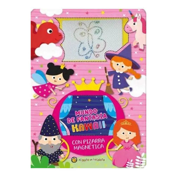 Mundo de fantasia kawaii pizarra magnetica