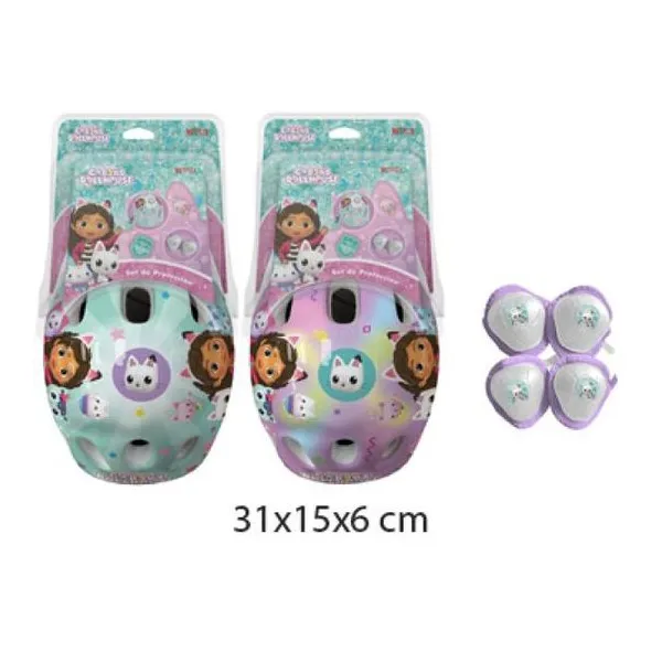 Kit casco + protecciones gabby doll house