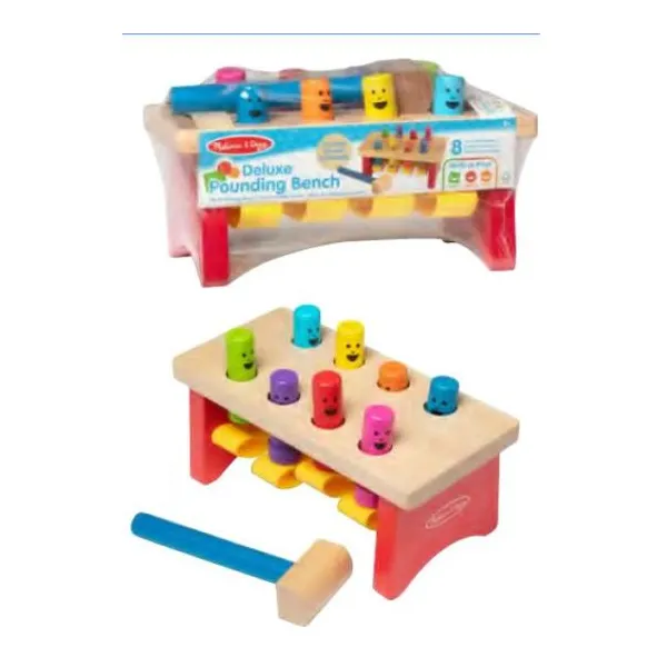 Melissa & doug deluxe pounding bench - playset banco de trabajo