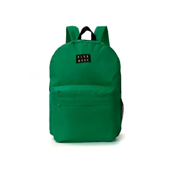 Mochila 17" espalda lisa verde klub mode