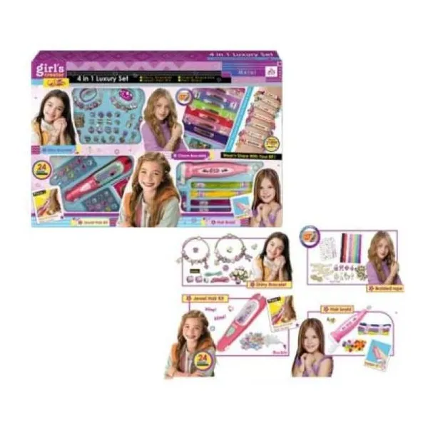 Creator set de lujo arma joyas metal 4 en 1