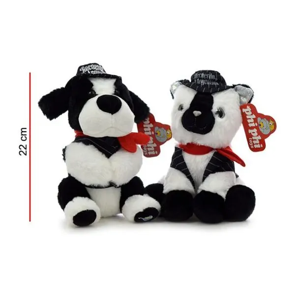 Gato y perro tangueros 22 cm con sonido