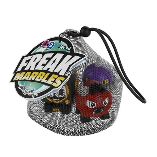 Freak marbles. 3 marble & skin en bolsa de red.