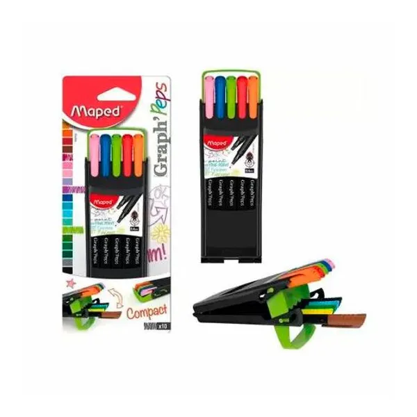 Microfibra graph peps 0.4 mm en estuche x10 Maped