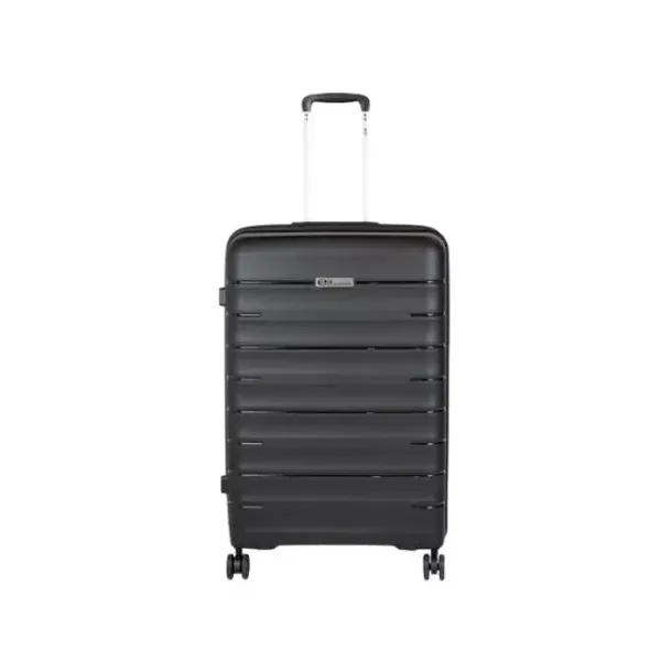 Valija 28" elf n.° 3430 polipropileno grande con carro negra