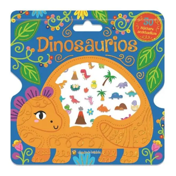 Stickers acolchaditos- dinosaurios 21 21 cm