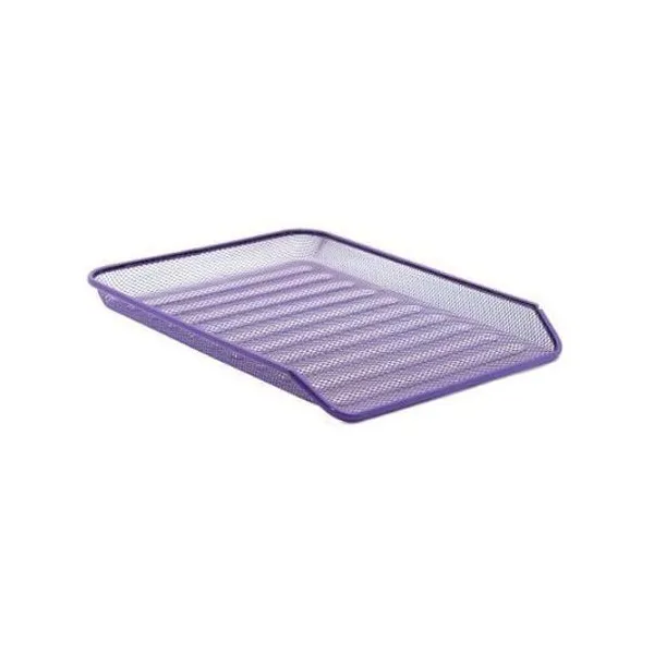 Bandeja 1 piso a4 malla metálica violeta values