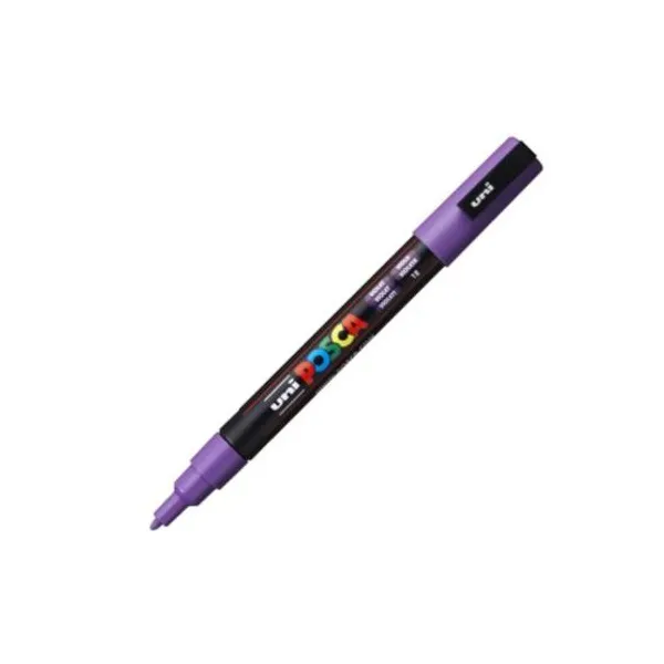 Marcador Uni posca al agua para fina violeta