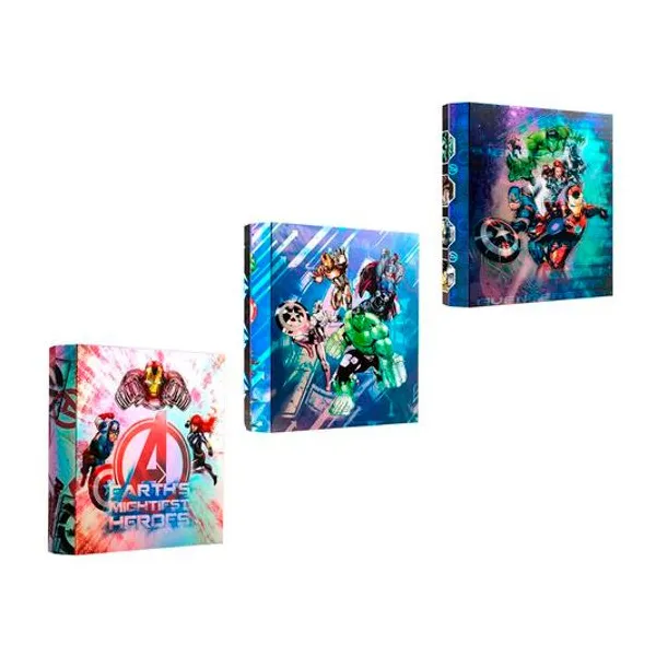 Carpeta carta 3x40 Avengers x1 surtido ppr